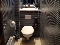 WiCi Bati, Wand WC mit integriertem Waschbecken - Herr B (Frankreich - 76)